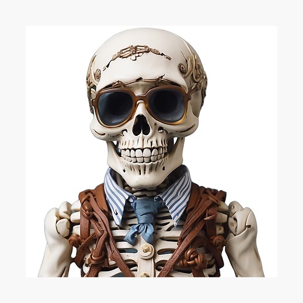 Item preview, AI preppy skeleton designed and sold by OHNS Corner.