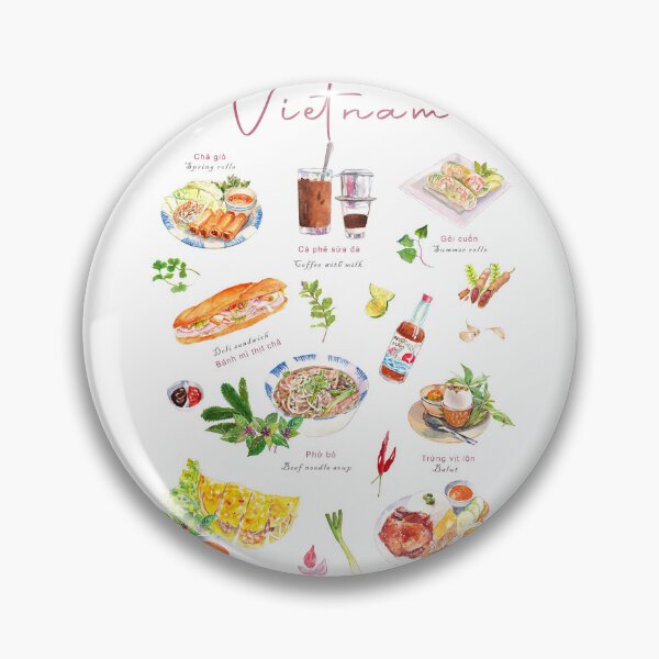 Item preview, Vietnamese assorted food designed and sold by ZephyrArtVN.
