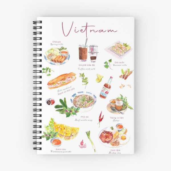 Item preview, Comida variada vietnamita designed and sold by ZephyrArtVN.
