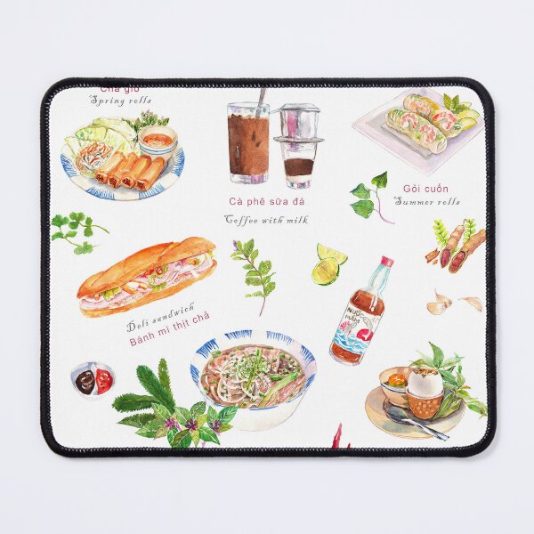 Item preview, Vietnamese assorted food designed and sold by ZephyrArtVN.