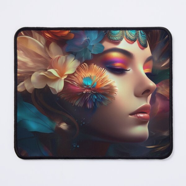 Item preview, A portrait covered in flowers designed and sold by KilianSzmid.