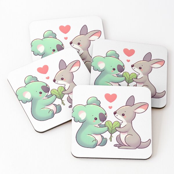 Item preview, Little Cute Kangaroo and Koala Love designed and sold by omerfdln34.