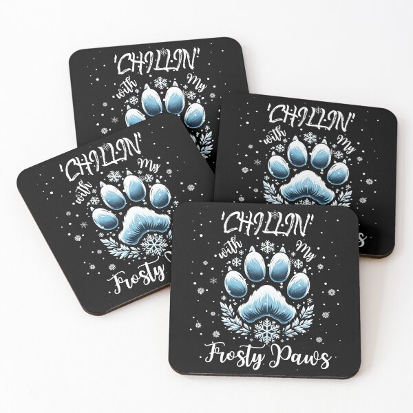 Item preview, Winter Delight Paw Print | Chill with Frosty Paws for Pet Lovers designed and sold by TheMostLikely.