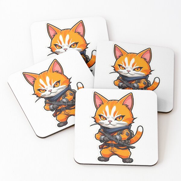 Item preview, Orange cat assassin Japan designed and sold by KorArtStudio.