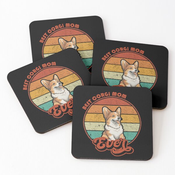 Item preview, Best Corgi Mom Ever - Vintage Sunset - Vintage Corgi designed and sold by brindled.