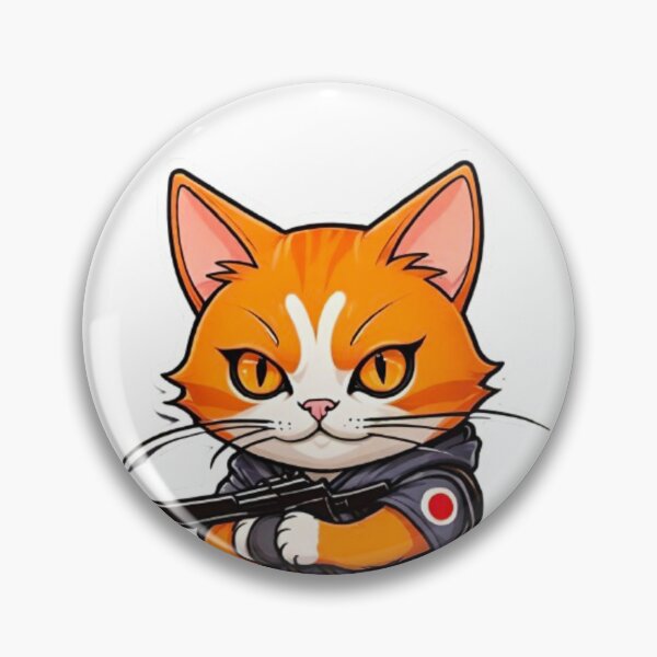 Item preview, Cute orange cat assassin Japan designed and sold by KorArtStudio.