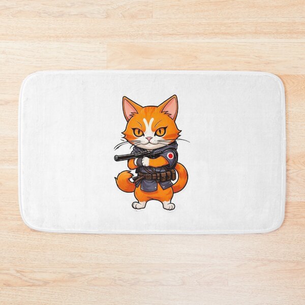 Item preview, Cute orange cat assassin Japan designed and sold by KorArtStudio.