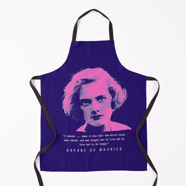 Item preview, Daphne du Maurier quote ( blue and pink): I wonder ... when it was that the world first went amiss, and men forgot how to live and to love and to be happy. designed and sold by artbleed.
