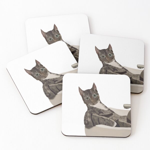 Item preview, Cat taking a bath  designed and sold by MylonArt.