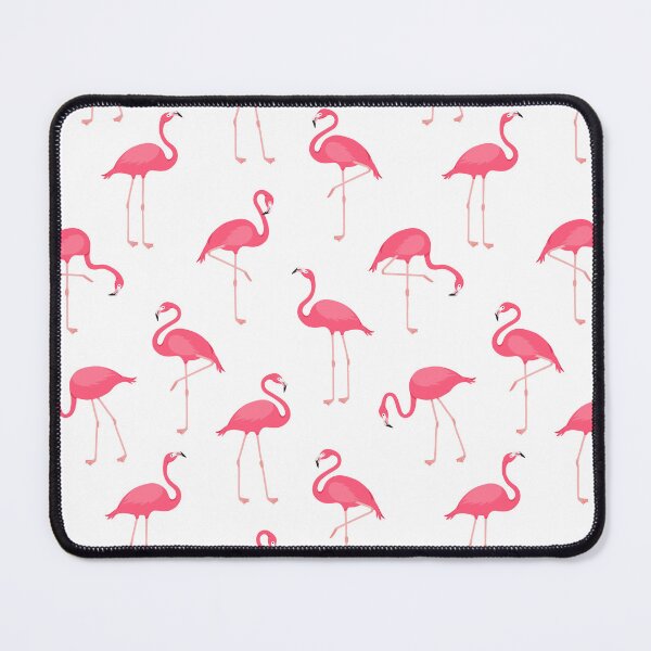 Aperçu de l'œuvre Fond blanc motif flamant rose vif créée et vendue par InteriorRefine.