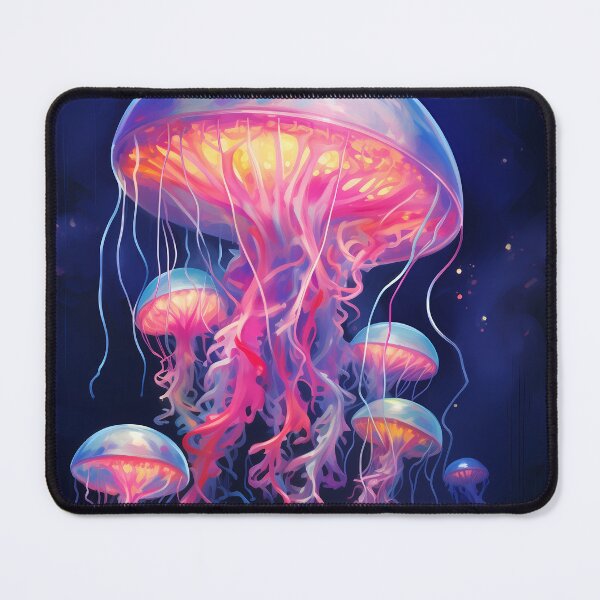 Item preview, Beautiful orange and pink and purple ocean jellyfish animal artwork designed and sold by NBSStore.