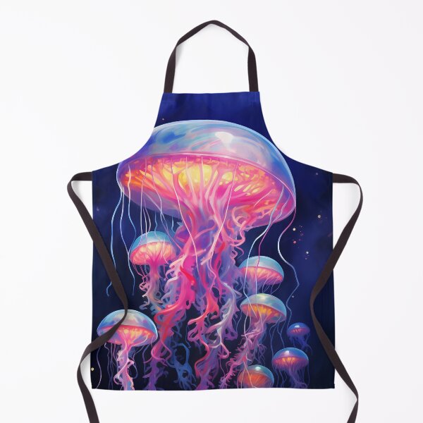 Item preview, Beautiful orange and pink and purple ocean jellyfish animal artwork designed and sold by NBSStore.