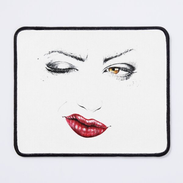 Item preview, Woman Wink Face - Watercolor Beautiful Woman Winking | Only For White T-shirt designed and sold by MadeByRobots.