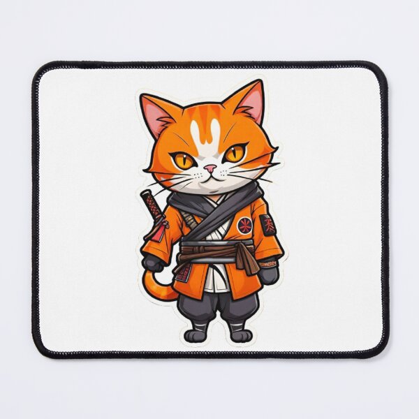 Item preview, Cute orange cat assassin in Japan designed and sold by KorArtStudio.