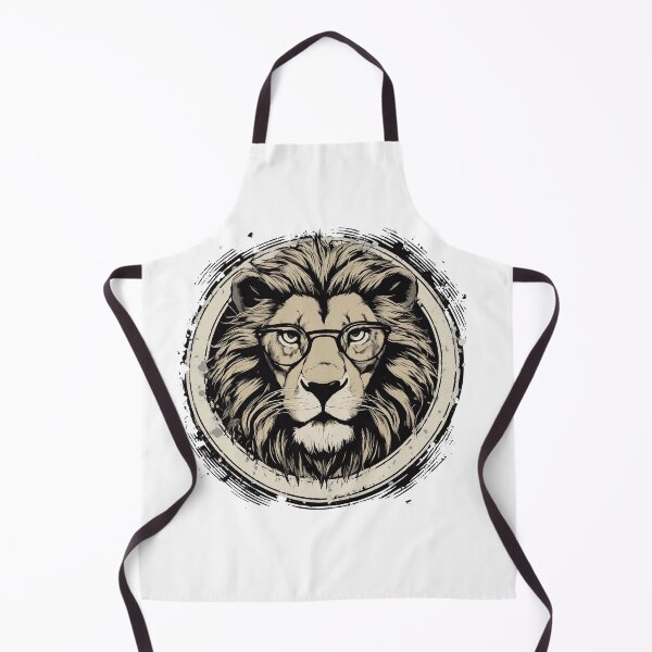 Item preview, nerdy vintage lion's head designed and sold by DarkHues.