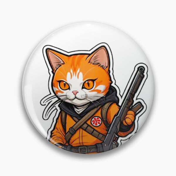 Item preview, Cool orange cat assassin in Japan designed and sold by KorArtStudio.
