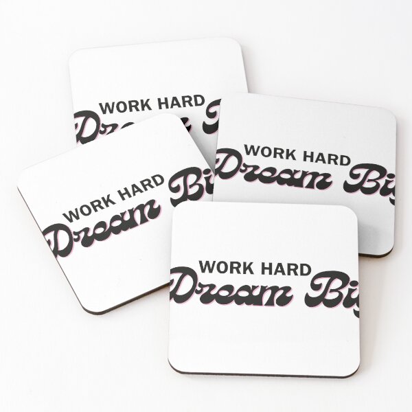 Aperçu de l'œuvre Work Hard Dream Big créée et vendue par Kitimouna.