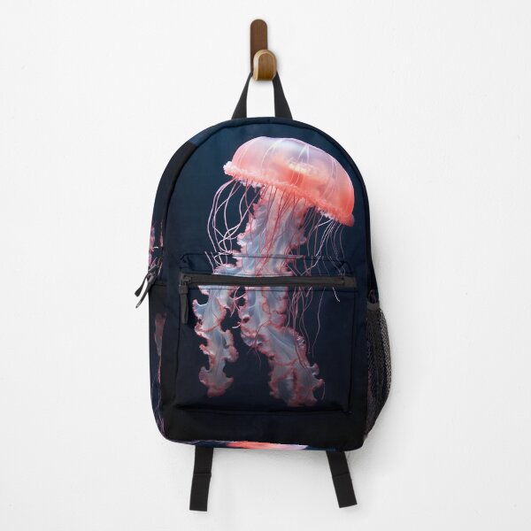 Item preview, Beautiful orange and pink ocean jellyfish or medusa animal swimming designed and sold by NBSStore.