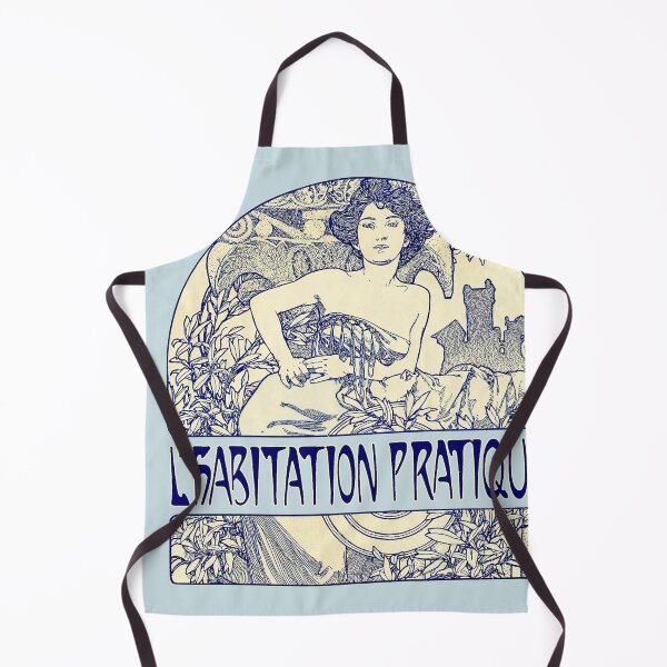Aperçu de l'œuvre Habitation Pratique, par Alphonse Mucha. HAUTE DÉFINITION créée et vendue par MINDTHECHERRY.