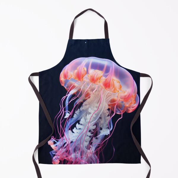 Artikelvorschau, Schöne orange und rosa Ozean Quallen oder Medusa Tier schwimmen entworfen und verkauft von NBSStore.