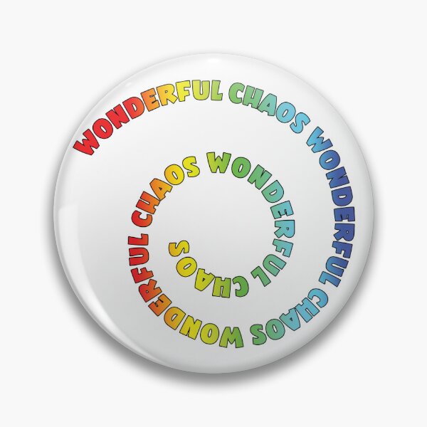 Item preview, Colorful spiral text: Wonderful Chaos designed and sold by HarridanCreates.