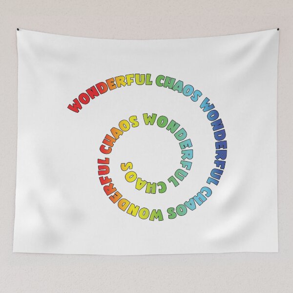 Item preview, Colorful spiral text: Wonderful Chaos designed and sold by HarridanCreates.