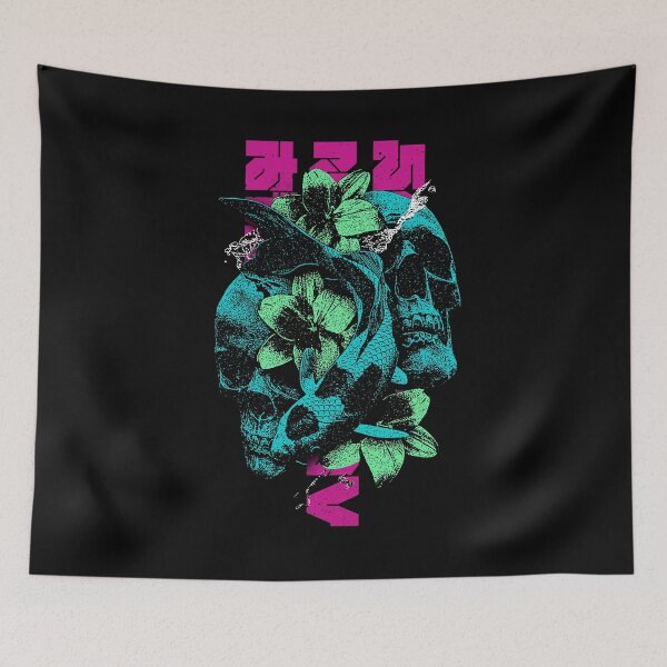 Item preview, Brutalist Y2K Aesthetics Koi Fish Skulls Pond Lillies Japanese designed and sold by PVSKI.