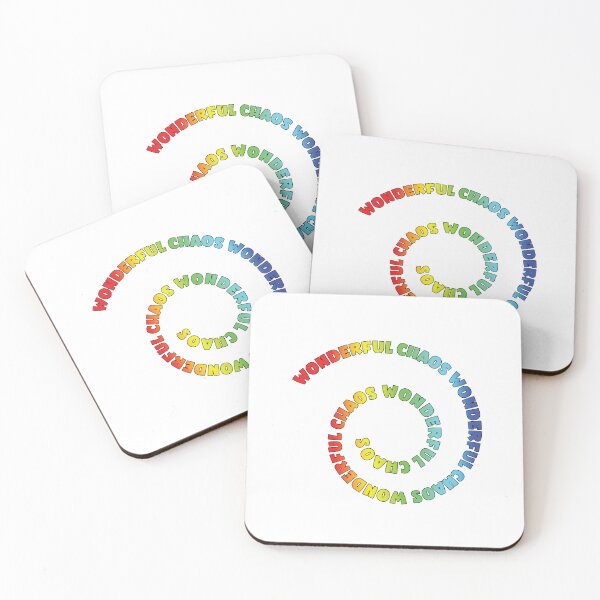 Item preview, Colorful spiral text: Wonderful Chaos designed and sold by HarridanCreates.
