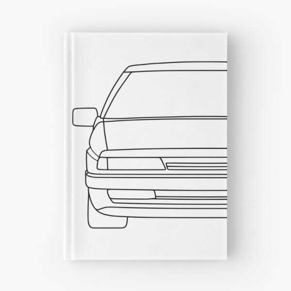 Item preview, Citroen XM 1989-2000 black lined art designed and sold by EdimDesign.