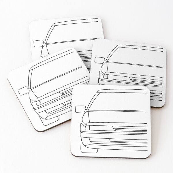 Item preview, Citroen XM 1989-2000 black lined art designed and sold by EdimDesign.
