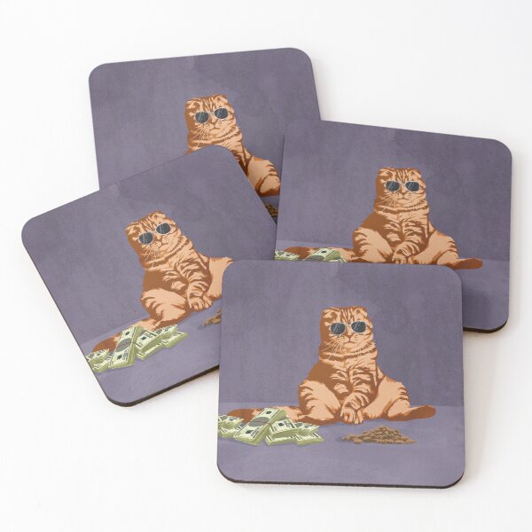 Item preview, Orange cat dealing kibbles designed and sold by Captain Chromatic.