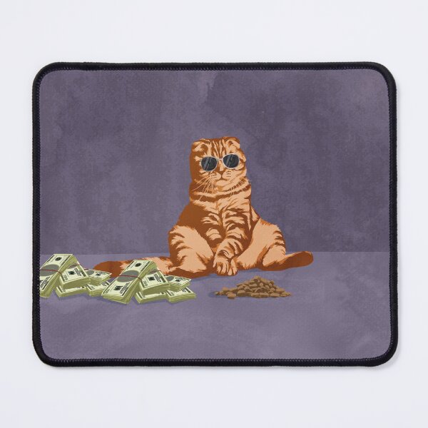 Item preview, Orange cat dealing kibbles designed and sold by Captain Chromatic.