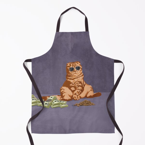 Item preview, Orange cat dealing kibbles designed and sold by Captain Chromatic.