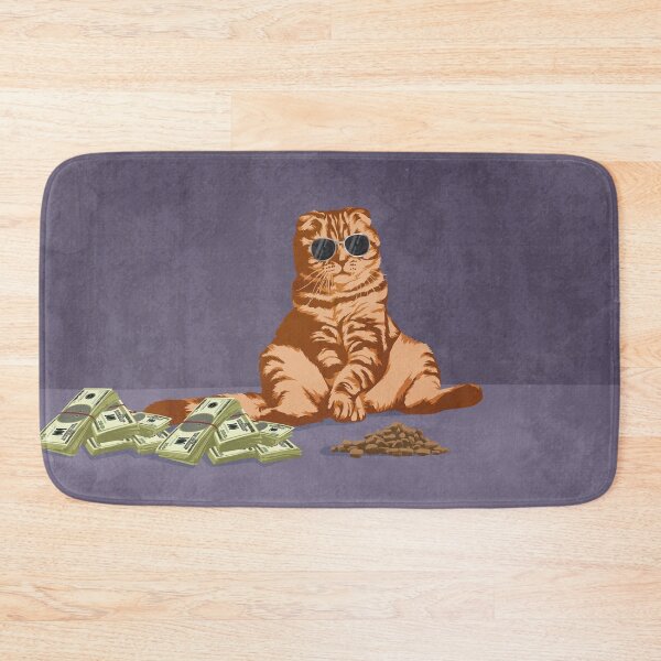 Item preview, Orange cat dealing kibbles designed and sold by Captain Chromatic.