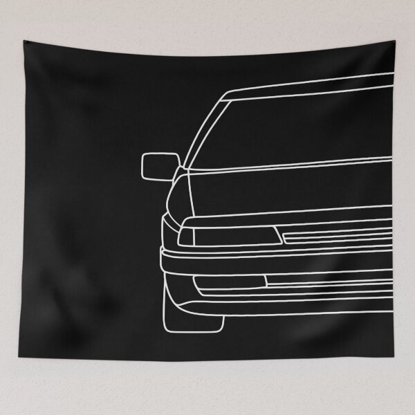 Item preview, Citroen XM 1989-2000 white lined art designed and sold by EdimDesign.