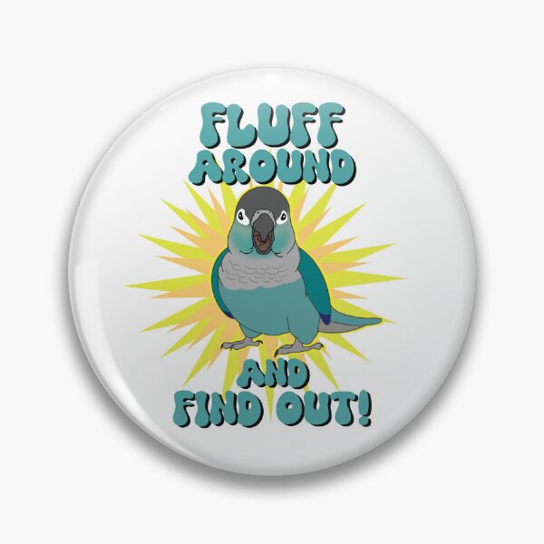 Item preview, Fluff Around and Find out! Turquoise Conure doodle designed and sold by FandomizedRose.