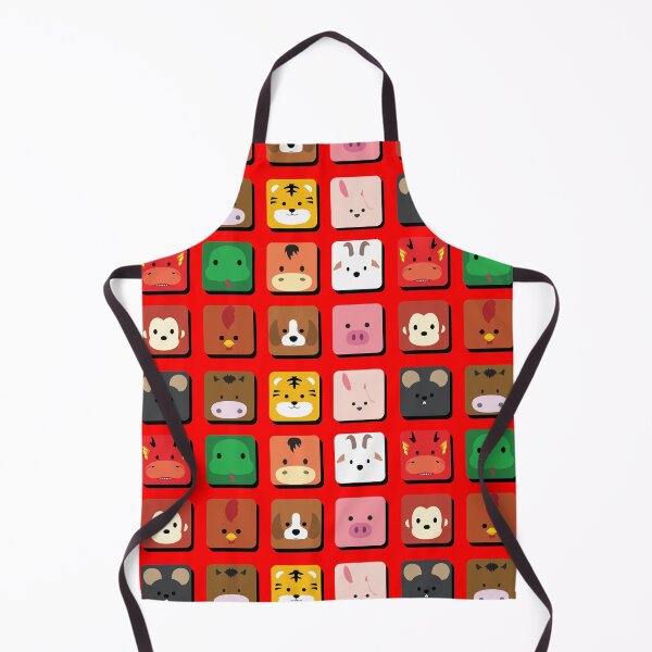 Item preview, Chinese Zodiac Cute Cartoon Animals Square Icon designed and sold by SUPERHERON.