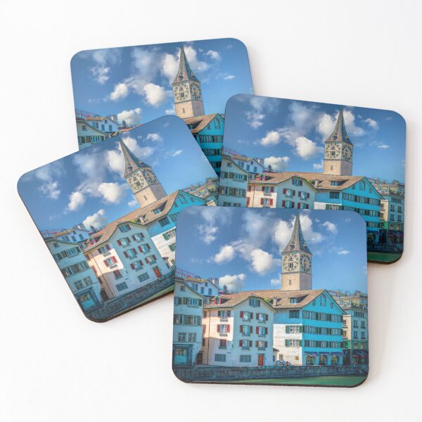 Item preview, St Peter's and The River Limmat designed and sold by Viv Thompson Photography .