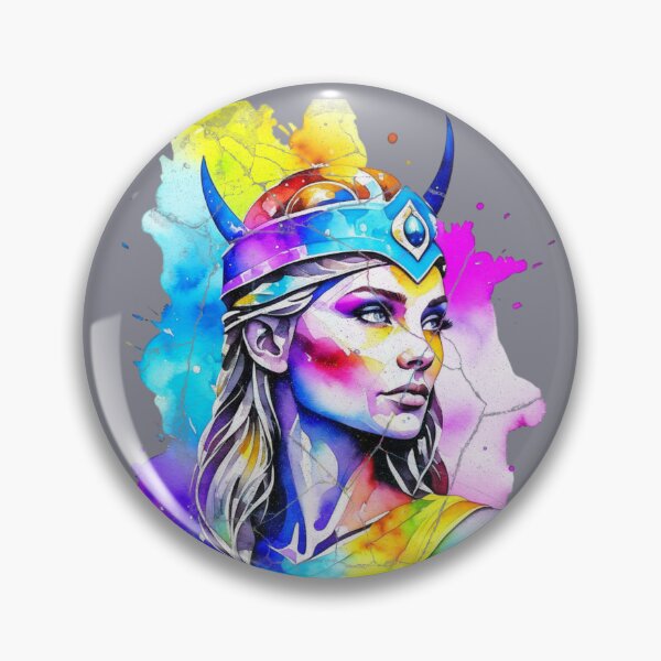 Item preview, Guerrero Vikingo Girl Power Acuarela designed and sold by T-scape.