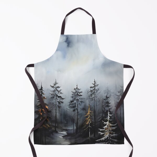 Item preview, Misty Forest Trees View Painting designed and sold by Verycutethings.