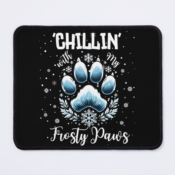 Item preview, Winter Delight Paw Print | Chill with Frosty Paws for Pet Lovers designed and sold by TheMostLikely.