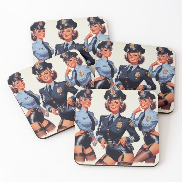 Item preview, Hot Cop Pin Up designed and sold by PulpVintage.
