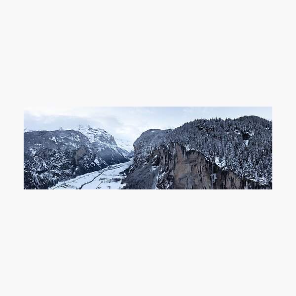 Item preview, Lauterbrunnen Valley in Winter Switzerland designed and sold by panoverse.