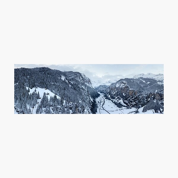 Item preview, Lauterbrunnen Valley in Winter Switzerland designed and sold by panoverse.
