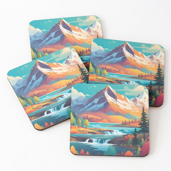 Item preview, Cheerful Mountain Landscape designed and sold by Design-Illusi0n.