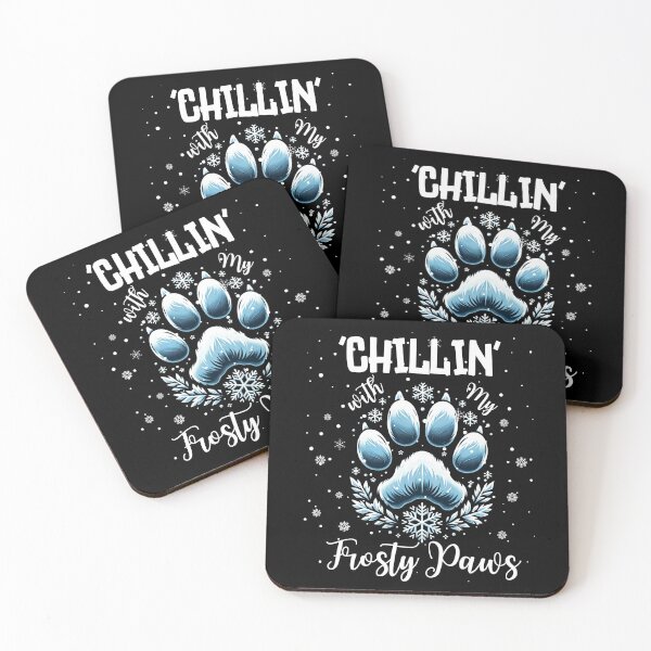 Item preview, Winter Delight Paw Print | Chill with Frosty Paws for Pet Lovers designed and sold by TheMostLikely.