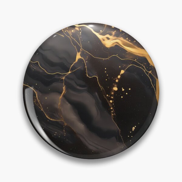Item preview, Black dark and gold or golden liquid marble texture effect designed and sold by NBSStore.