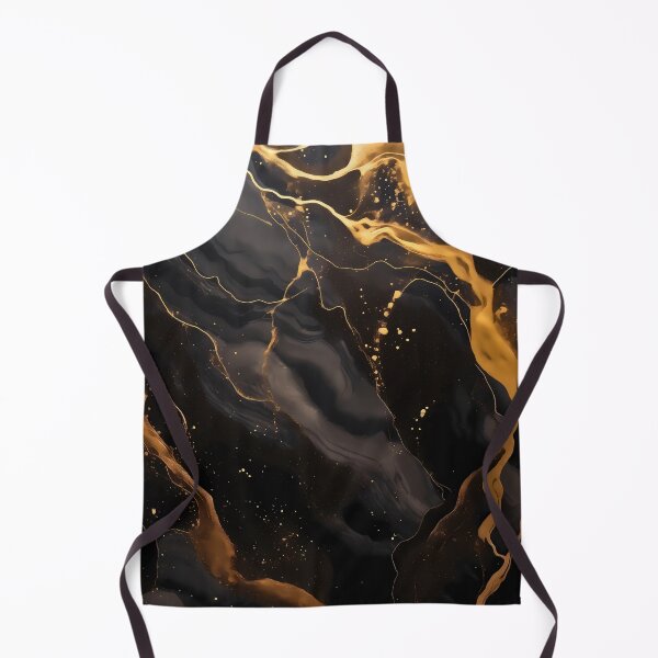 Item preview, Black dark and gold or golden liquid marble texture effect designed and sold by NBSStore.