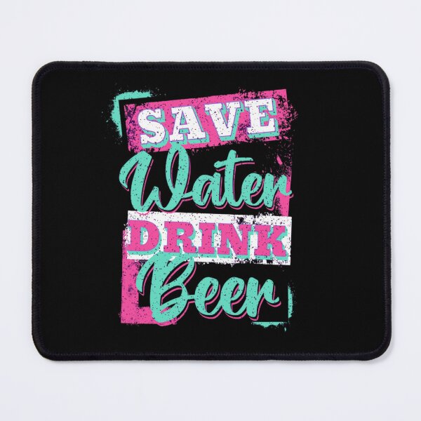 Item preview, Save Water, drink beer designed and sold by BlueGoldArt.