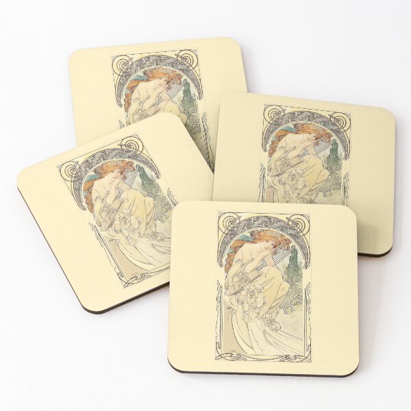 Item preview, Allegory of Music by Alphonse Mucha. HIGH DEFINITION designed and sold by MINDTHECHERRY.